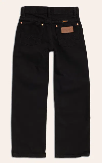 Wrangler Boys' Cowboy Cut Black Original Fit Straight Leg Jeans (8-16 Husky)