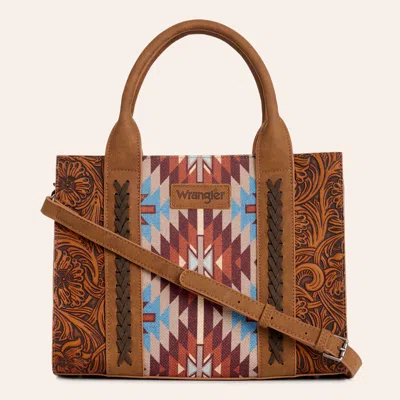 Wrangler Brown Aztec Print Mini Tote