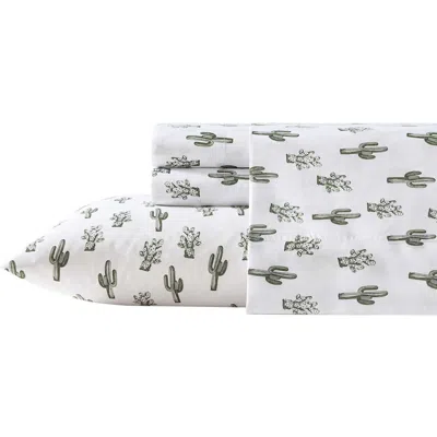 Wrangler Cacti Print Microfiber Sheet Set In Green