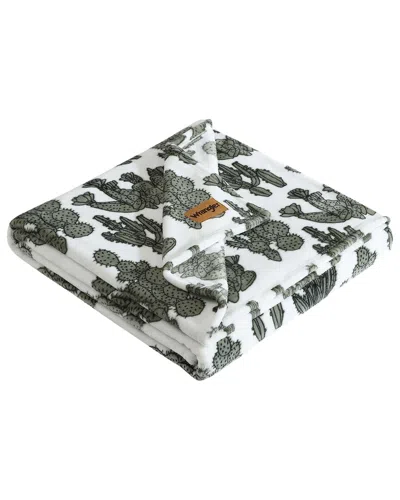 WRANGLER WRANGLER CACTUS GARDEN ULTRA SOFT PLUSH FLEECE REVERSIBLE THROW BLANKET