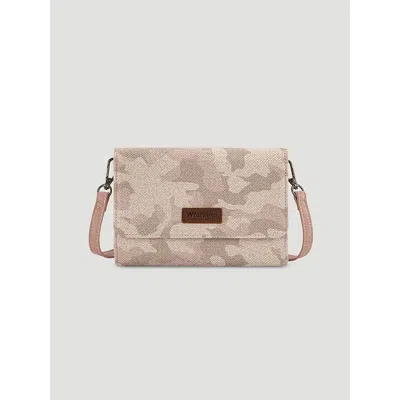 Wrangler Camo Print Small Cross Body In Pink