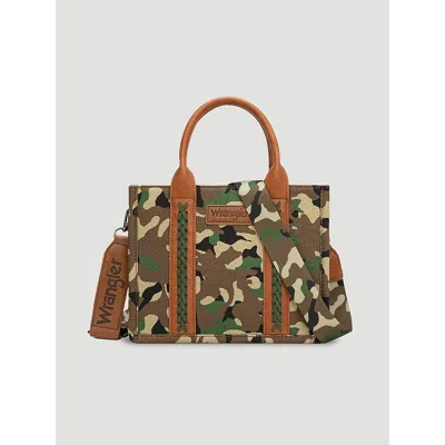 Wrangler Camo Print Small Tote In Camo In Multi