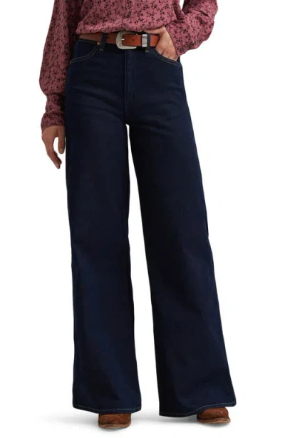 Wrangler Canyon High Waist Wide Leg Jeans In Blue