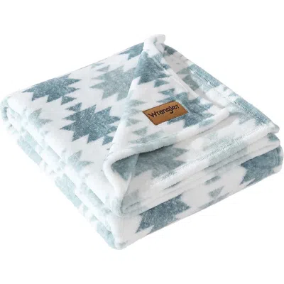 WRANGLER WRANGLER CANYON IKAT PLUSH FLEECE THROW