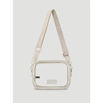 Wrangler Clear Cross Body Stadium Bag In Beige In Brown