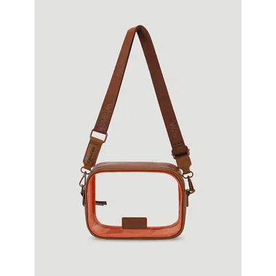 Wrangler Clear Cross Body Stadium Bag In Brown