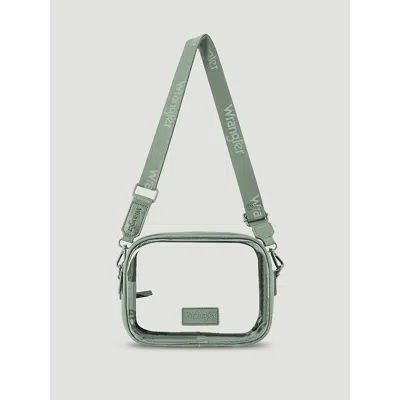 Wrangler Clear Cross Body Stadium Bag In Green