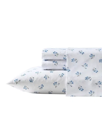 Wrangler Closeout!  Microfiber 4-pc. Sheet Set, King In Sketchy Ditsy Soft Blue