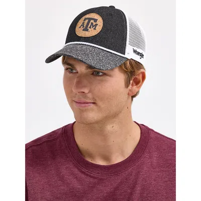 Wrangler Collegiate Rope Trucker Cap In Texas A&m In Black