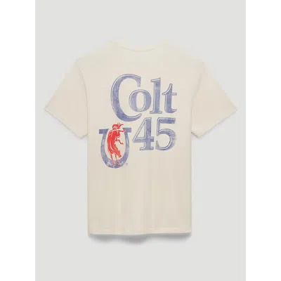 Wrangler Colt 45 Horseshoe Back Graphic T-shirt In Marshmallow In White