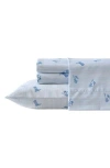 Wrangler Cowboy Pinstripe Ultra Soft Sheet Set In Light Pastel Blue