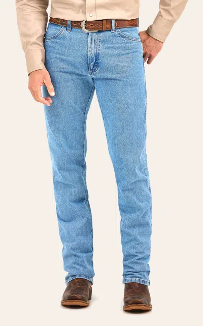 Wrangler Cowboy Cut Antique Wash Original Fit Tall Jeans In Blue