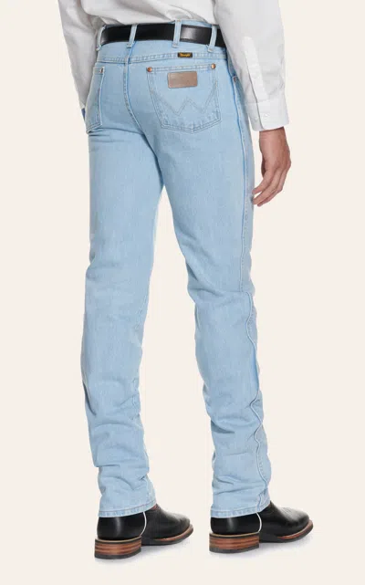 Wrangler Cowboy Cut Bleach Slim Fit Jeans In Blue