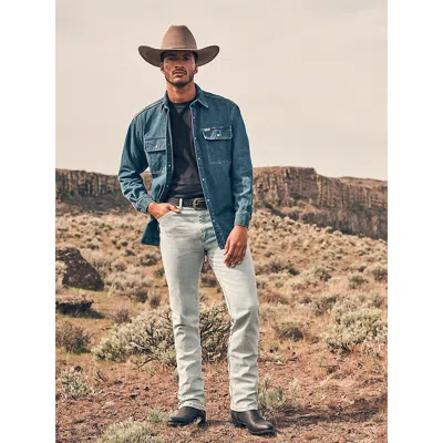 Wrangler ® Cowboy Cut® Original Fit Active Flex Jeans In Bleach In Blue