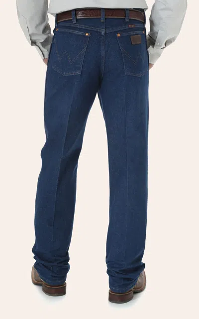 Wrangler Cowboy Cut Prewash Relaxed Fit Big Jeans In Blue