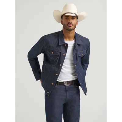 Wrangler ® Cowboy Cut® Selvedge Unlined Denim Jacket In Raw Indigo (rigid) In Blue