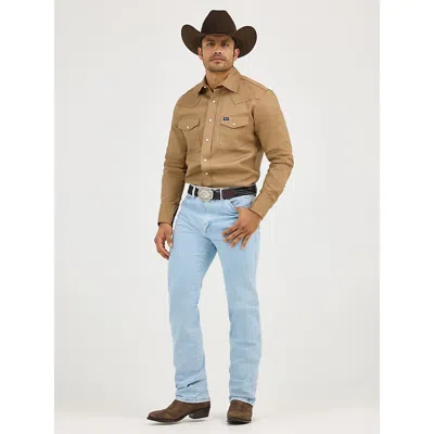 Wrangler ® Cowboy Cut® Slim Fit Active Flex Jeans In Bleach In Blue