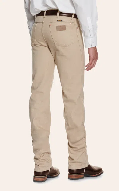 Wrangler Cowboy Cut Tan Slim Fit Jeans In Brown