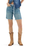 Wrangler Cowboy Cutoff Denim Shorts In Leaving Town