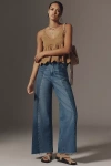 Wrangler Cowboy Mid-rise Barrel Jeans In Blue