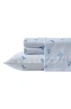 Wrangler Cowboy Pinstripe Printed Microfiber Sheet Set In Blue