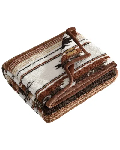 WRANGLER WRANGLER COYOTE SANDS SHERPA REVERSIBLE THROW BLANKET