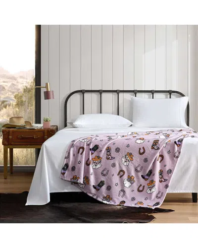 Wrangler Cute Ghosts Throw In Purple