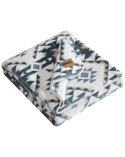 WRANGLER WRANGLER DAKOTA COCO FLANNEL REVERSIBLE THROW BLANKET