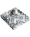 Wrangler Dakota Reversible Faux Shearling Throw Blanket In White