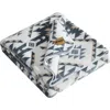 Wrangler Dakota Reversible Faux Shearling Throw Blanket In Black