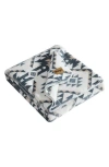 Wrangler Dakota Reversible Faux Shearling Throw Blanket In Grey