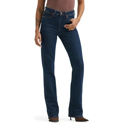 Wrangler Dallas High Waist Bootcut Jeans In Blue