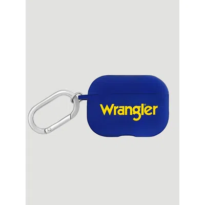 Wrangler Earbuds Case With Carabiner In Blue/yellow In Multi