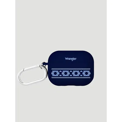 Wrangler Earbuds Case With Carabiner In Dark Blue Multi