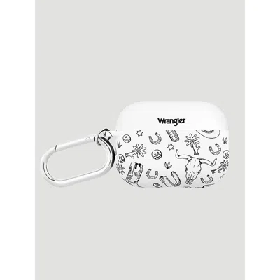 Wrangler Earbuds Case With Carabiner In White