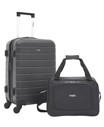 Wrangler El Dorado 2-piece Luggage Set In Black