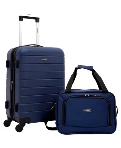 Wrangler El Dorado 2-piece Luggage Set In Blue