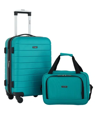 Wrangler El Dorado 2-piece Luggage Set In Blue