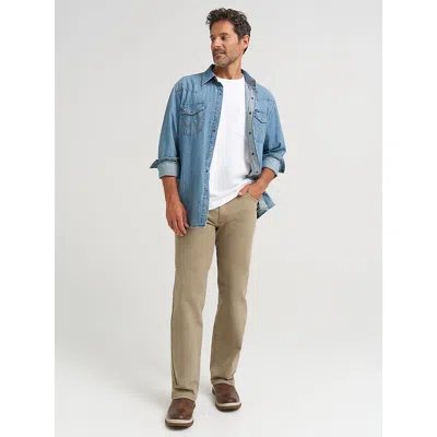 Wrangler ® Five Star Premium Denim Comfort Stretch Regular Fit Jean In Khaki In Brown