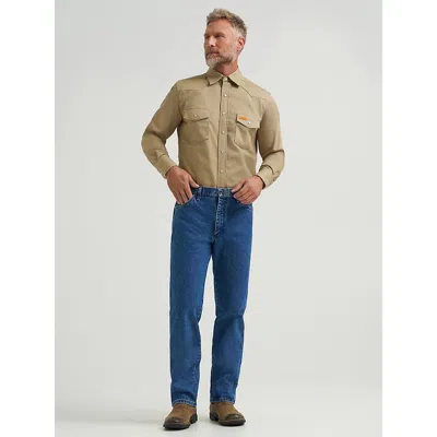 Wrangler ® Fr Flame-resistant Original Fit Jean In Stonewash In Blue