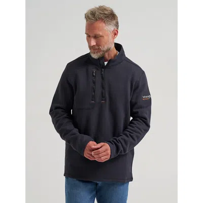 Wrangler ® Fr Flame-resistant Quarter Zip Pullover In Jet Black