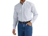 Wrangler George Strait Stretch Str In White/blue In Blue