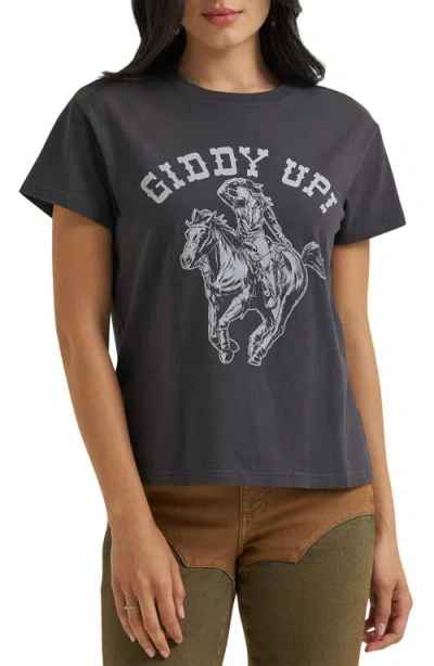 Wrangler Giddy Up Graphic T-shirt In Blue