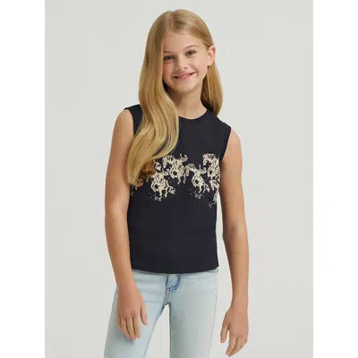 Wrangler Kids' Girl's Lainey Wilson X  Cowboy Tank In Black