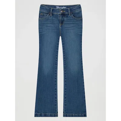 Wrangler Kids' Girl's  Bespoke Bootcut Jean In Ada In Blue