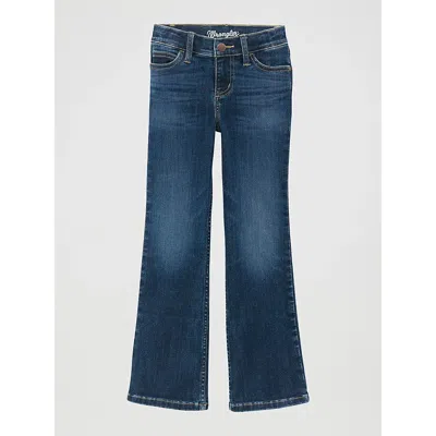 Wrangler Kids' Girl's  Bespoke Bootcut Jean In Lacey In Blue