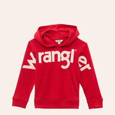 Wrangler Girls' Red Logo Hoodie