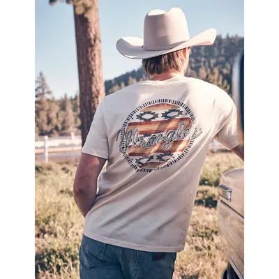 Wrangler Golden Hour Southwestern Graphic T-shirt In Antique White