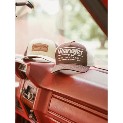 Wrangler Grit Trucker Baseball Cap In Black & Grey In Multi