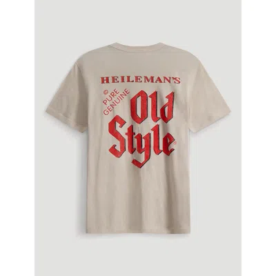 Wrangler Heilemans Old Style Back Graphic T-shirt In Whitecap Gray In Neutral